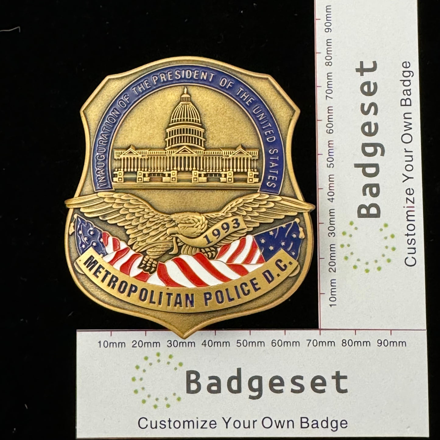 Inauguration Of The President Of US Metropolitan Police D.C. BADGE 1993