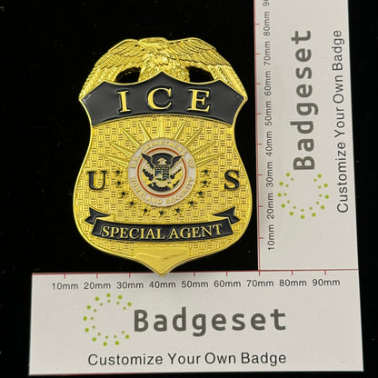 US ICE スペシャルエージェントバッジ レプリカ 映画小道具