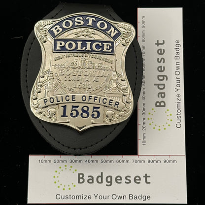 ボストン警察官 映画小道具バッジ 番号1585