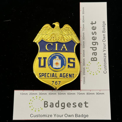 US Cinematic CIA Badge: Special Agent Prop 767