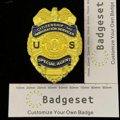 Citizenship and Immigration Services Customizable Number Movie prop badges