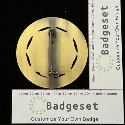 司法省連邦刑務局バッジ カスタマイズ可能な番号