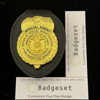 US AFOSI/OSI Air Force Office of Special Investigations Special Agent Badge Replica Movie Props Customizable number
