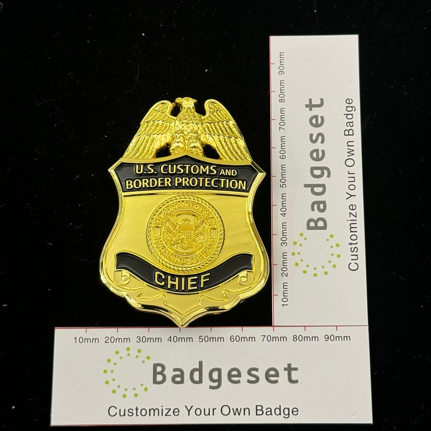 US Chief CBP Replica Badge Movie Props