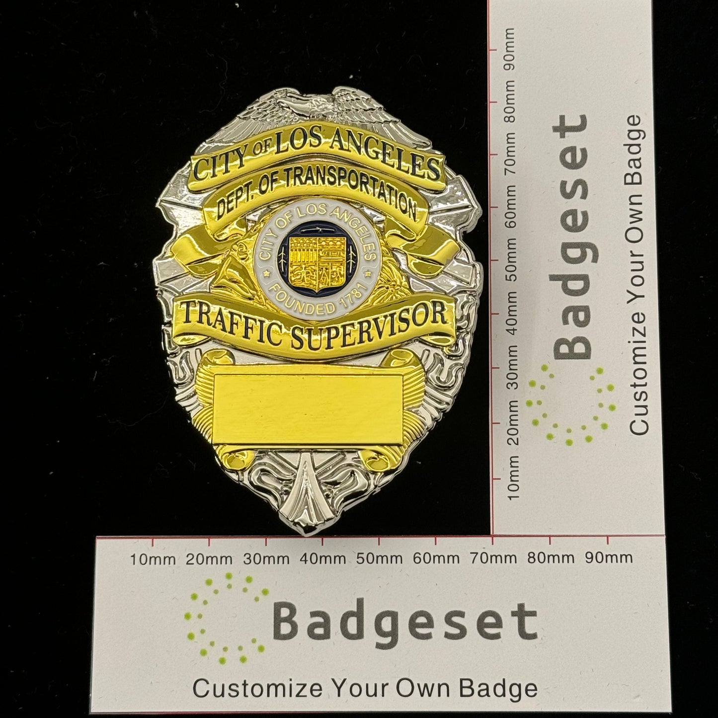 ロサンゼルス市交通局交通監督官バッジ カスタマイズ可能な番号