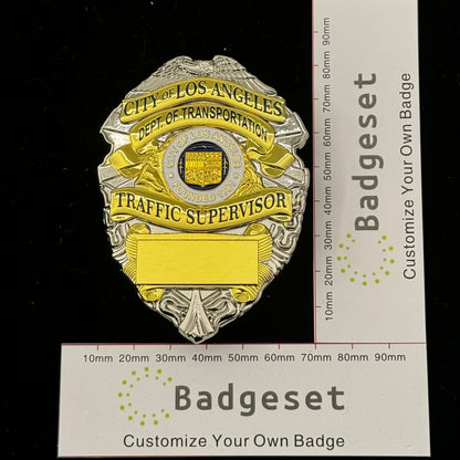 ロサンゼルス市交通局交通監督官バッジ カスタマイズ可能な番号