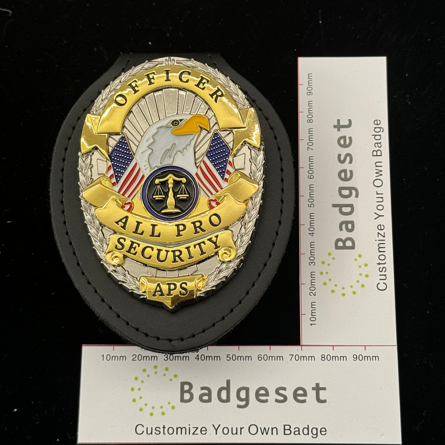 OFFICER ALL PRO SECURITY BADGE Movie prop badges