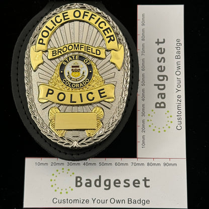 ブルームフィールド警察バッジ カスタマイズ可能な番号 カスタマイズ可能なバッジ