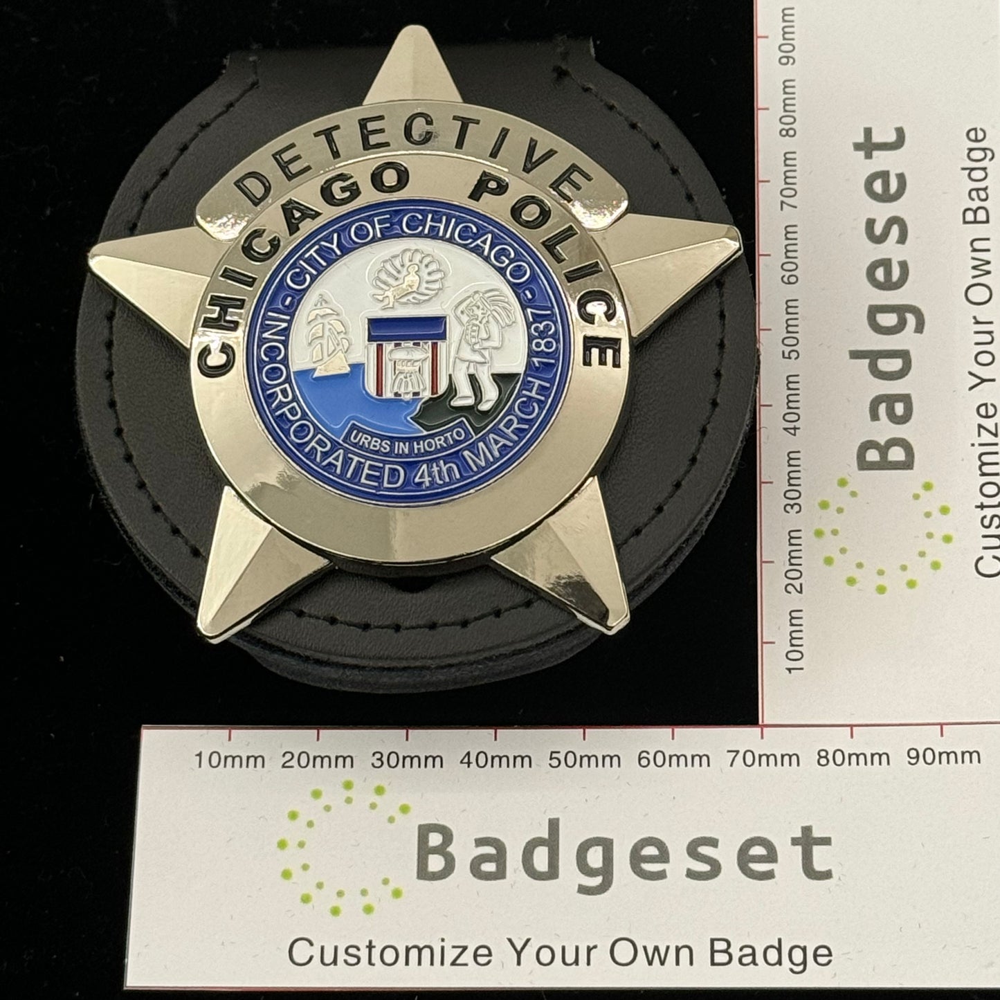 CPD Chicago DETECTIVE Badge Replica Movie Props Customizable Number