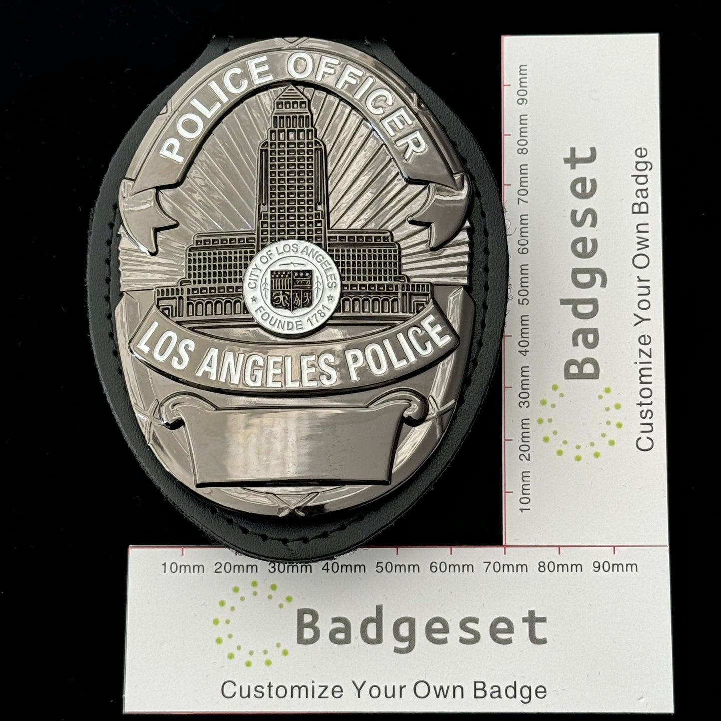 LAPD Los Angeles Police Office Customizable Number Movie prop badges