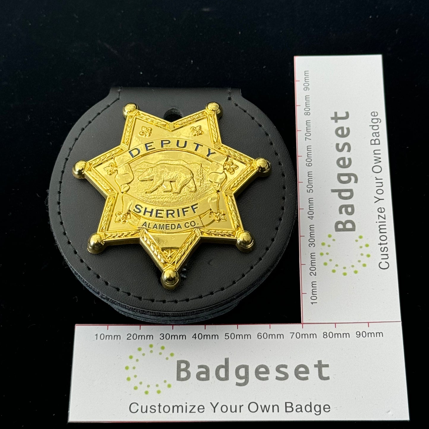 DEPUTY SHERIFF ALAMED CO. Customizable Number  Movie prop badges