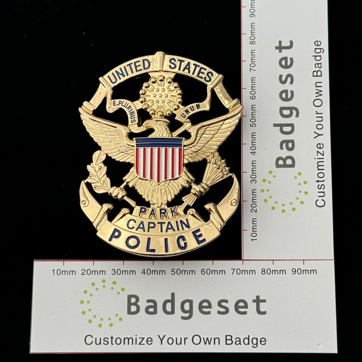 Captain US Park Police Badge  USPP Replica Movie Props