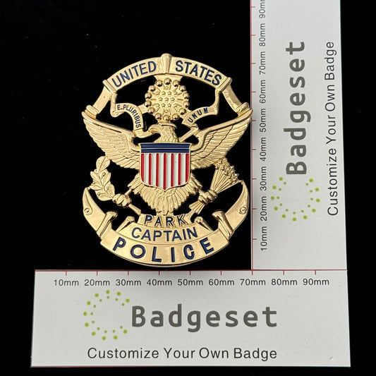 Captain US Park Police Badge  USPP Replica Movie Props