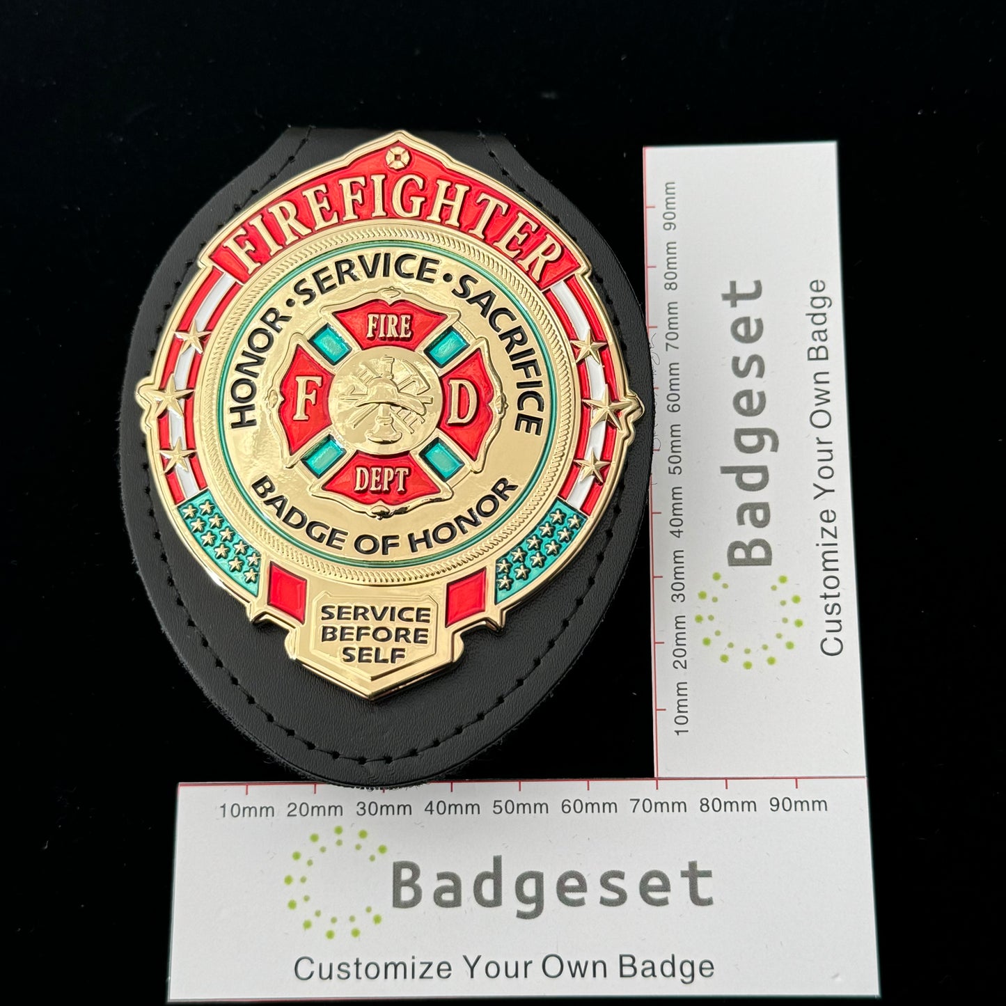 FIREFIGHTER HONOR SERVICE SACRIFICE BADGE Replica Movie Props