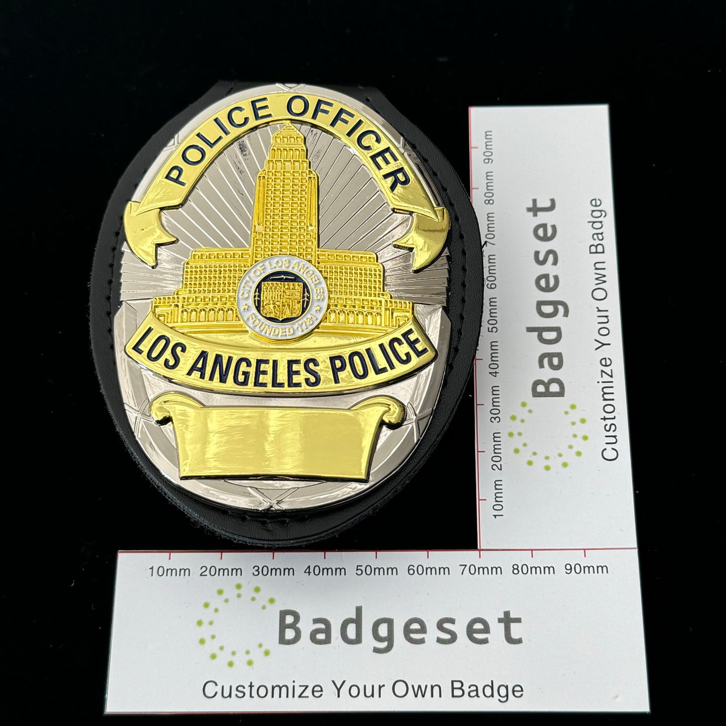 LAPD Los Angeles Police Office Badge Customizable Number