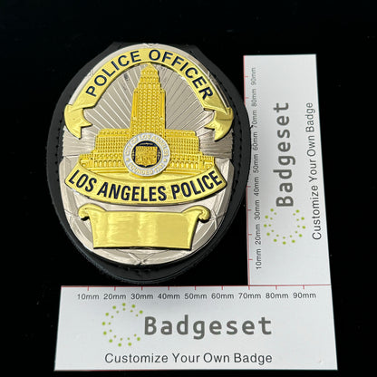 LAPD Los Angeles Police Office Badge Customizable Number