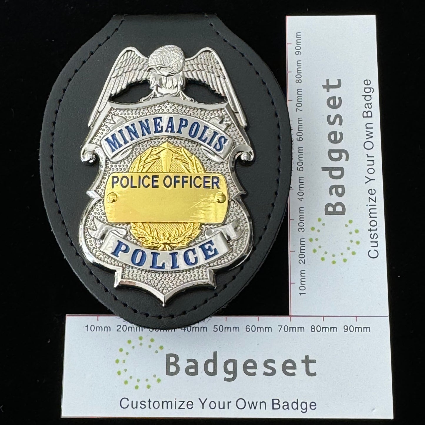 US MPD Minneapolis Police Officer Badge Replica Movie Props Customize