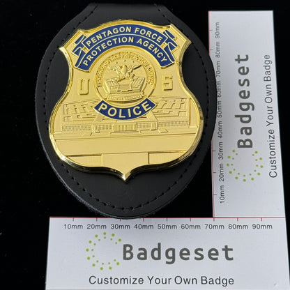 Insignia de policía de la Agencia de Protección de la Fuerza del Pentágono de EE. UU., réplica de utilería de película, personalizable