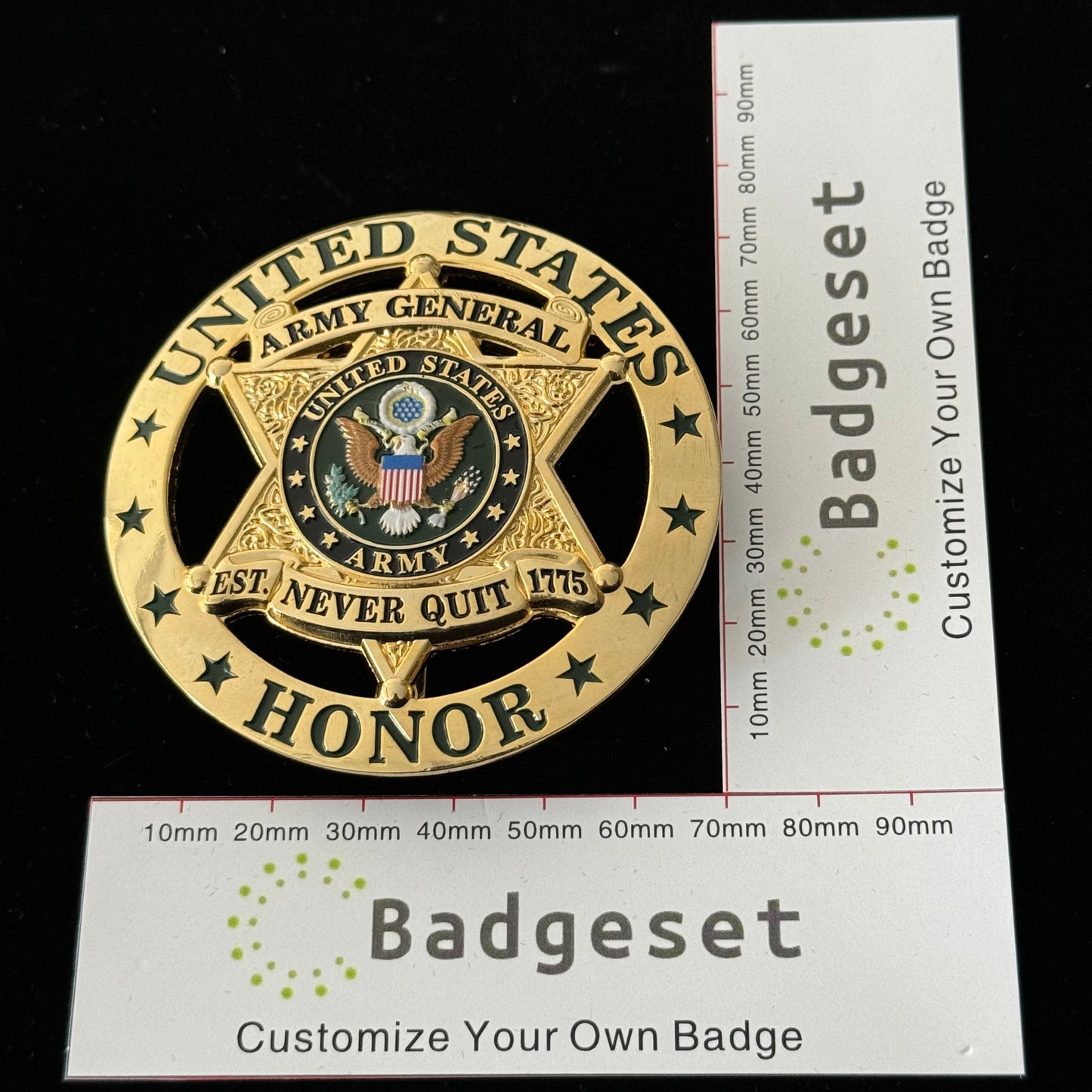 U.S. ARMY GENERAL HONOR BADGE Replica Movie Props