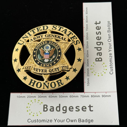 U.S. ARMY GENERAL HONOR BADGE Replica Movie Props