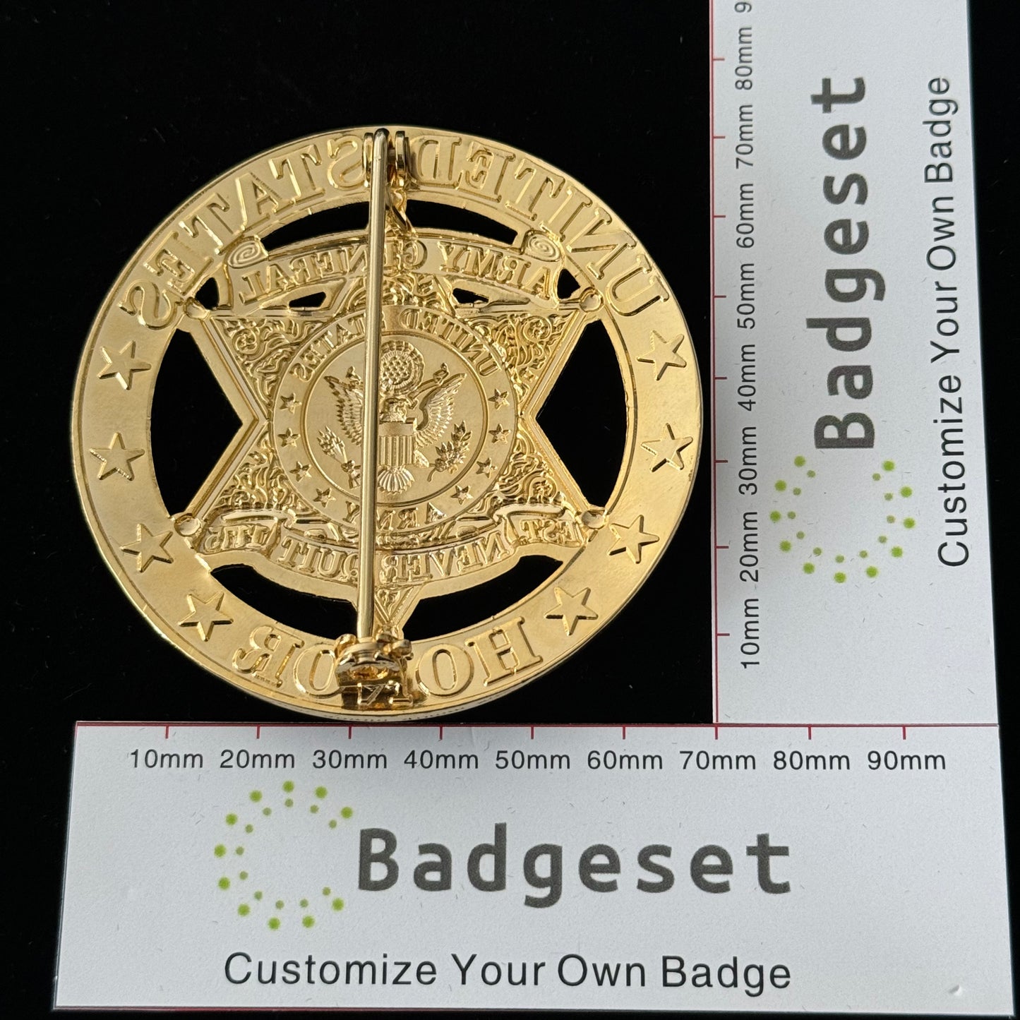 U.S. ARMY GENERAL HONOR BADGE Replica Movie Props