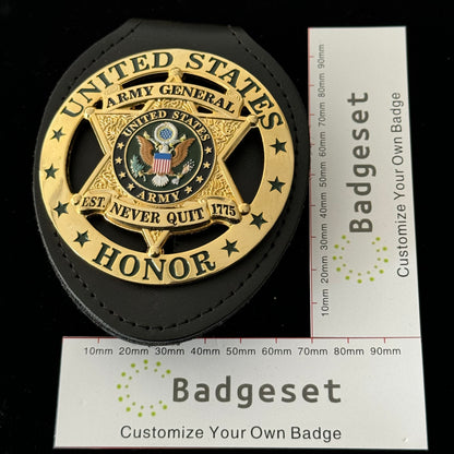 U.S. ARMY GENERAL HONOR BADGE Replica Movie Props