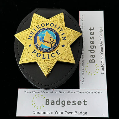 Las Vegas Metropolitan Police Badge  LVMPD Replica Movie Props