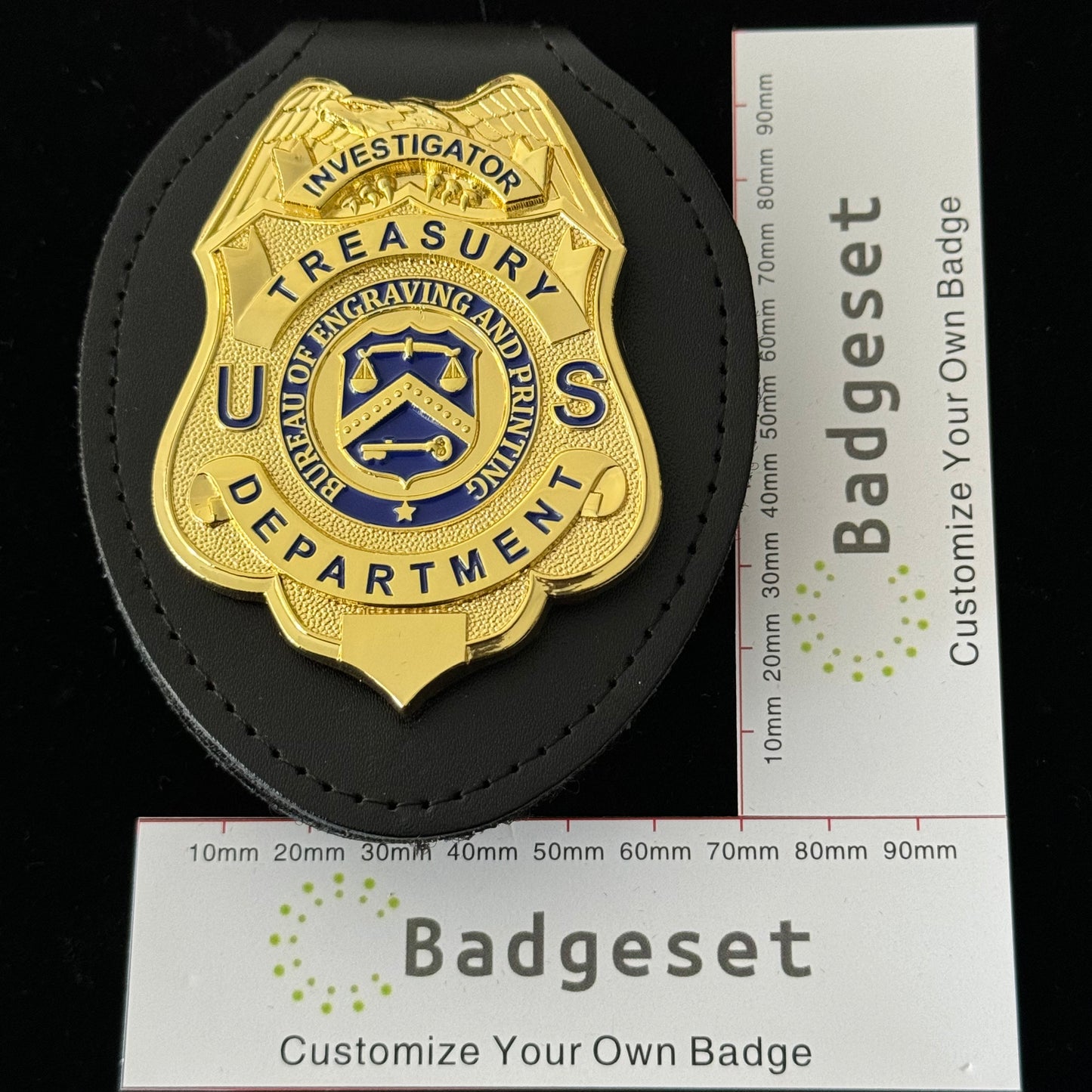 US Investigator Treasury Department  Badge Customizable Number