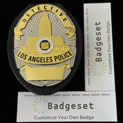 LAPD Los Angeles Detective Police Office Badge Customizable Number