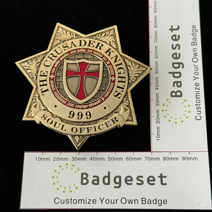 THE CRUSADER KNIGHTS SOUL OFFICER 999 BADGE Replica Movie Props