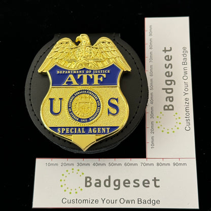 US ATF Special Agent Badge Customize Number Replica Movie Props