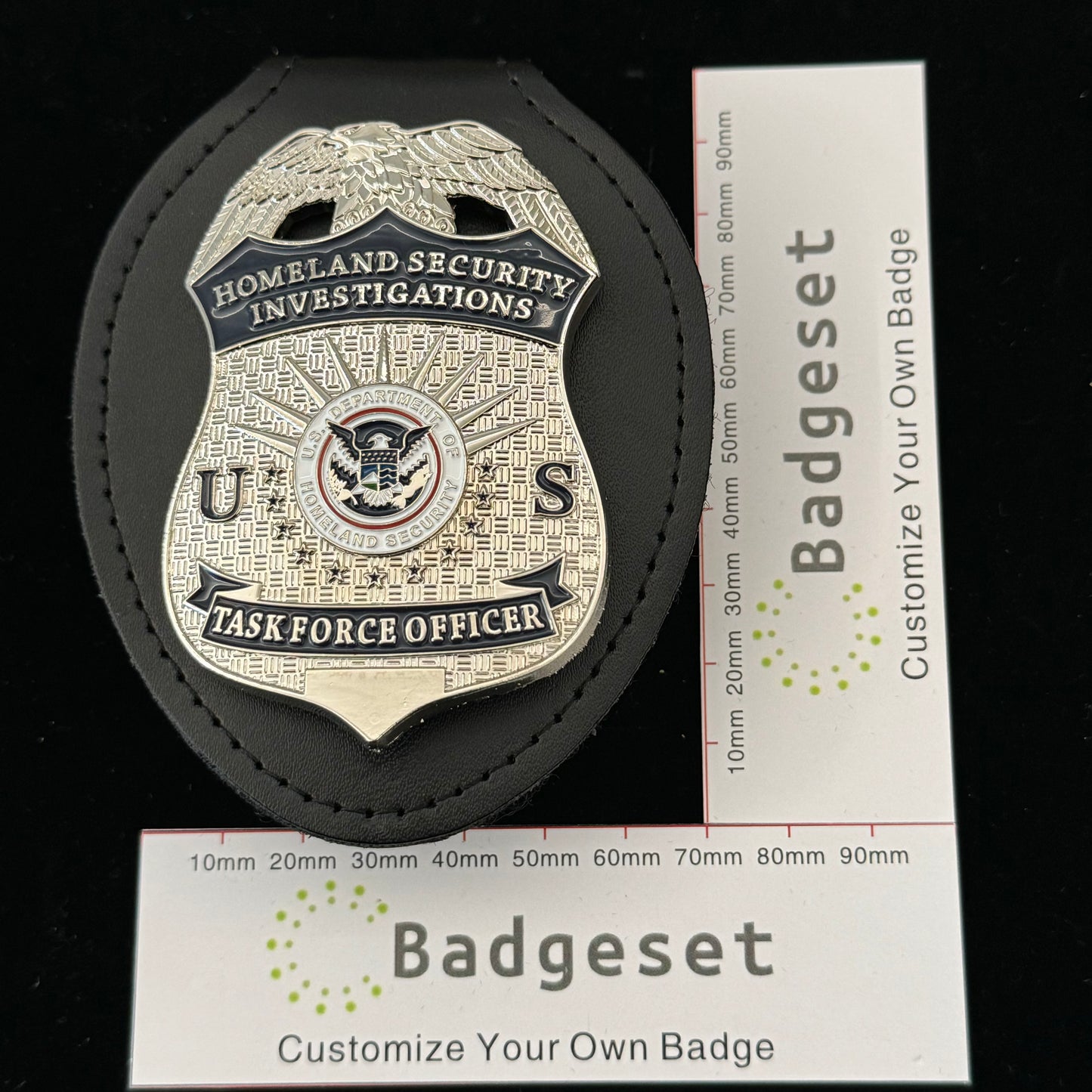 US HSI TFO Task Force Officer Homeland Security Investigations Badge Replica Movie Prop