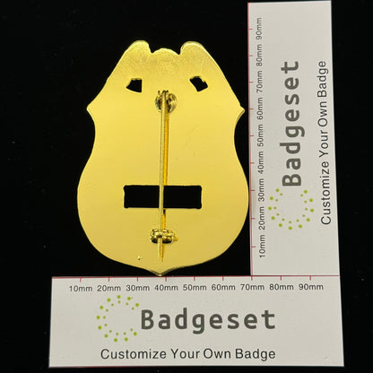 City Of New York Police Sergeant BADGE Replica Movie Props Number Customize