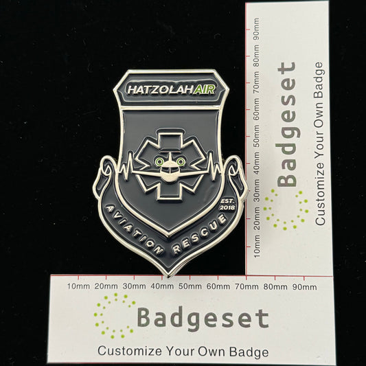 HATZOLAHAIR AVIATION RESCUE  Movie prop badges