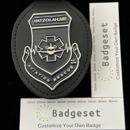HATZOLAHAIR AVIATION RESCUE  Movie prop badges