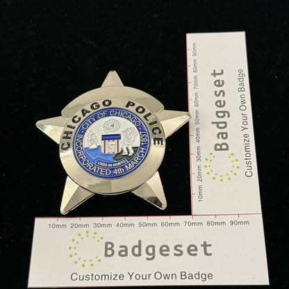 シカゴ警察官 CPD バッジ カスタマイズ可能な番号