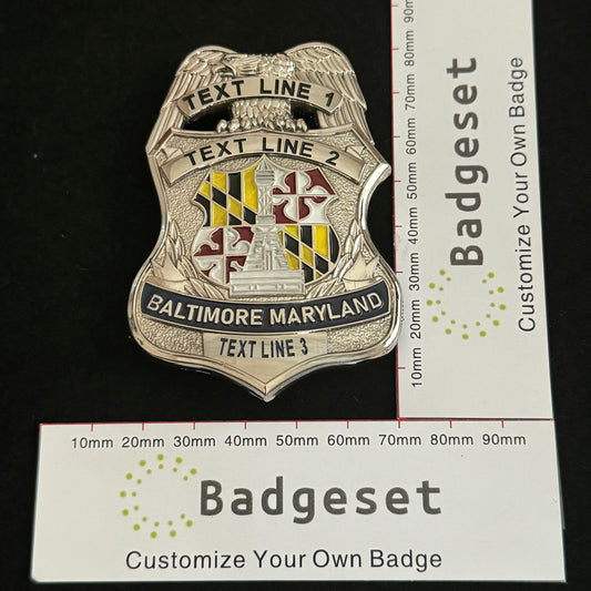 Baltimore Maryland  Badge Customizable Replica Movie Props