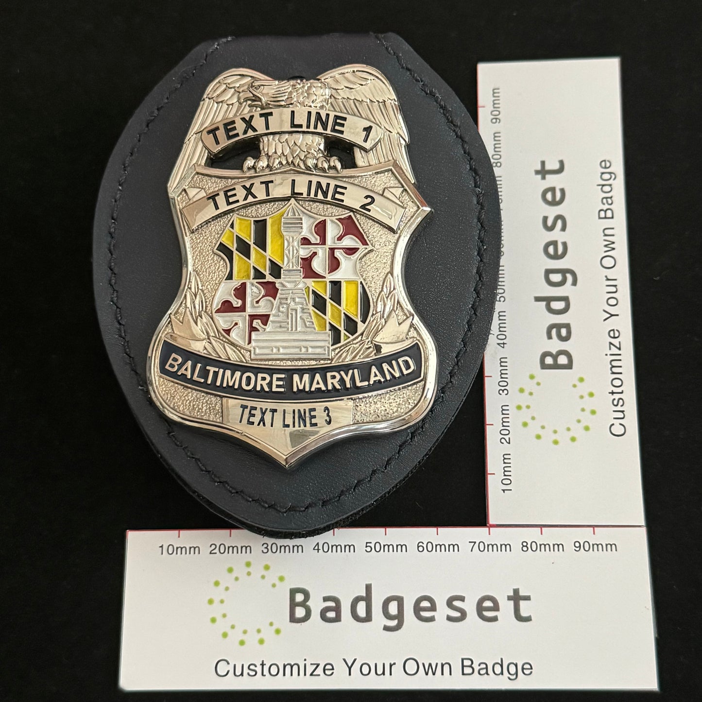 Baltimore Maryland  Badge Customizable Replica Movie Props
