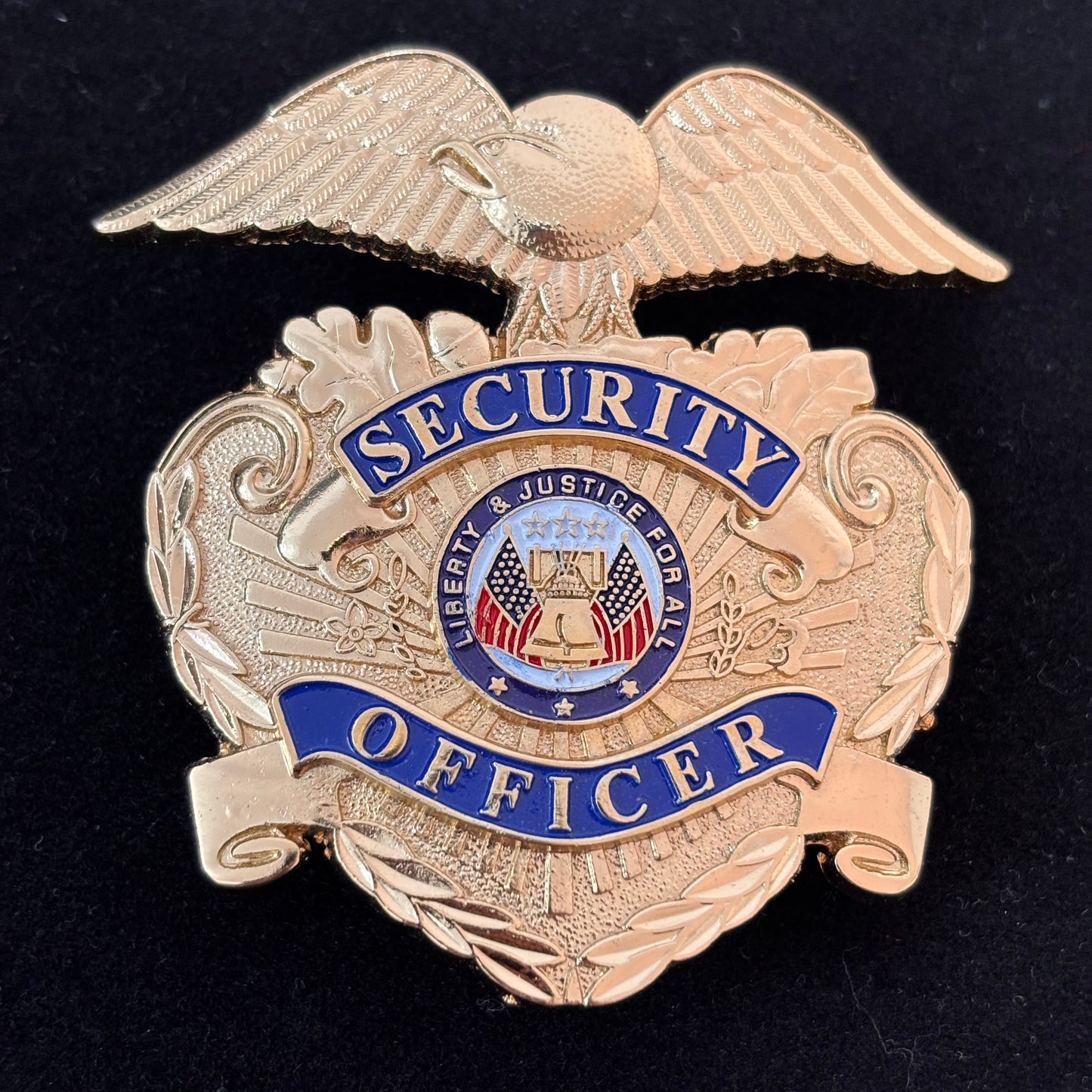Liberty & Justice For All Security Officer Badge Replica Movie Props Customizable number