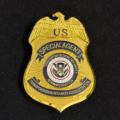 3 TSA US Transportation Security Administration Badge Set Replika Filmrequisiten