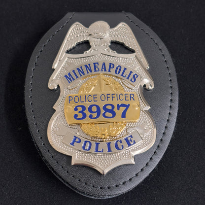 US MPD Minneapolis Polizeiabzeichen Replik Filmrequisiten Nr. 3987