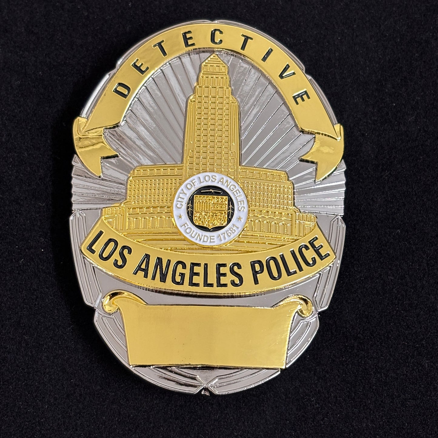 LAPD Los Angeles Detective Police Office Badge Anpassbare Nummer