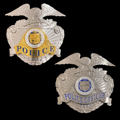 LAPD Los Angeles Polizei Mütze Abzeichen Hut Insignia Replik Film Requisiten