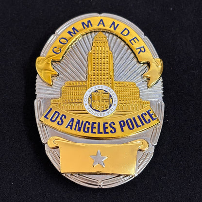 LAPD Commander Los Angeles Polizei Replika Abzeichen Filmrequisiten 1 Stern