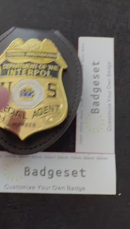 Criminal Investigation Department Of The Interpol Special Agent BADGE Replica Movie Props