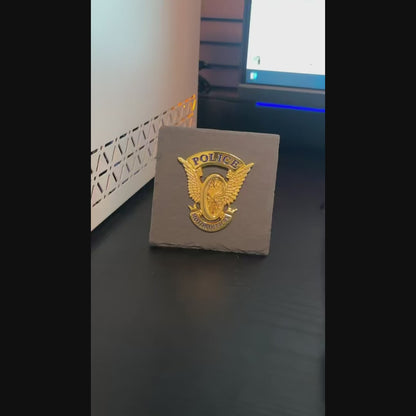 Motor officer badge Desk Decor,Law Enforcement Award & Recognition Collectible gifts retirement memorial