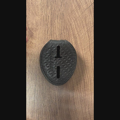 Portaplaca de policía negro-BH01