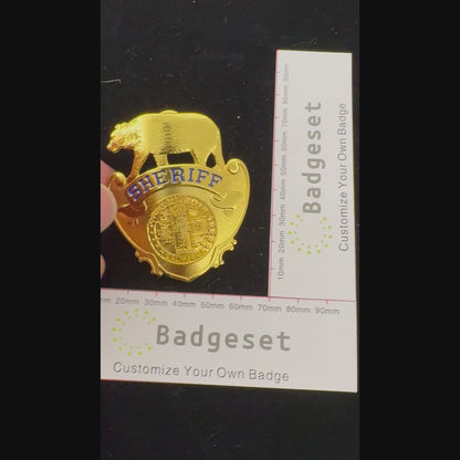 LADP Los Angeles County Sheriff Badge Replica Movie Props