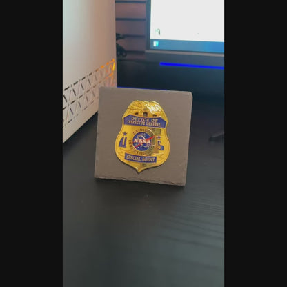 Inspector general badge Desk Decor,Law Enforcement Award & Recognition Collectible gifts retirement memorial