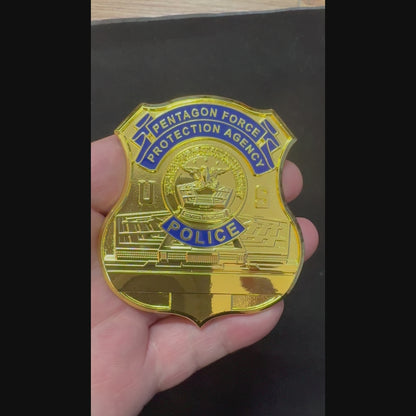 Insignia de policía de la Agencia de Protección de la Fuerza del Pentágono de EE. UU., réplica de utilería de película, personalizable